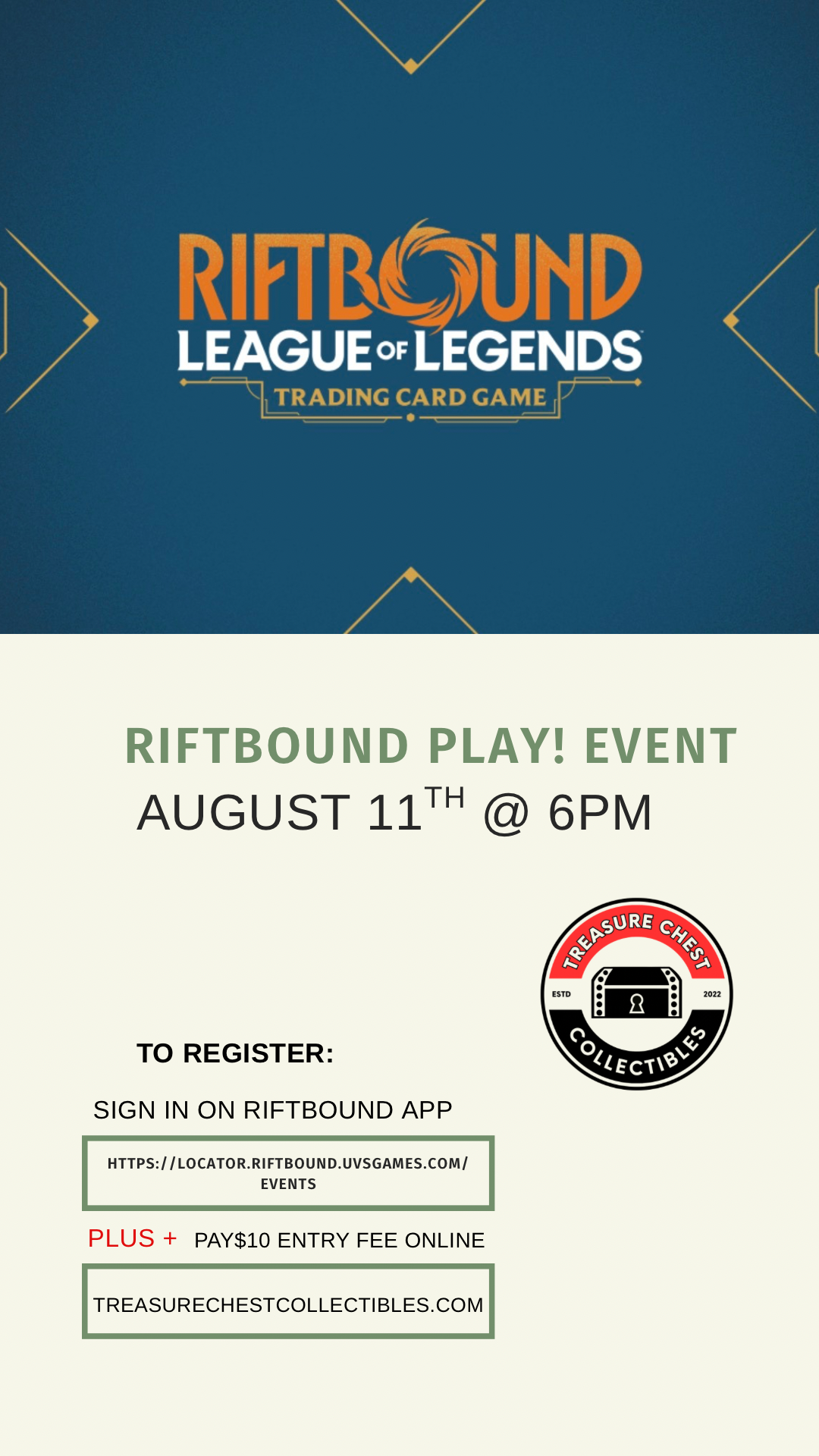 8/11 - Riftbound Play!