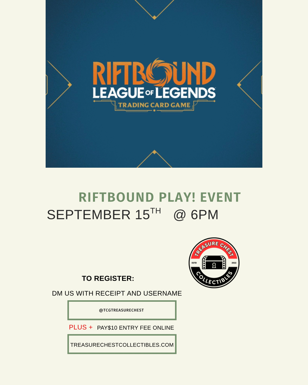 9/15 - Riftbound Play!