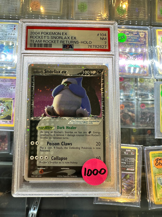Rockets Snorlax EX 104 PSA 7