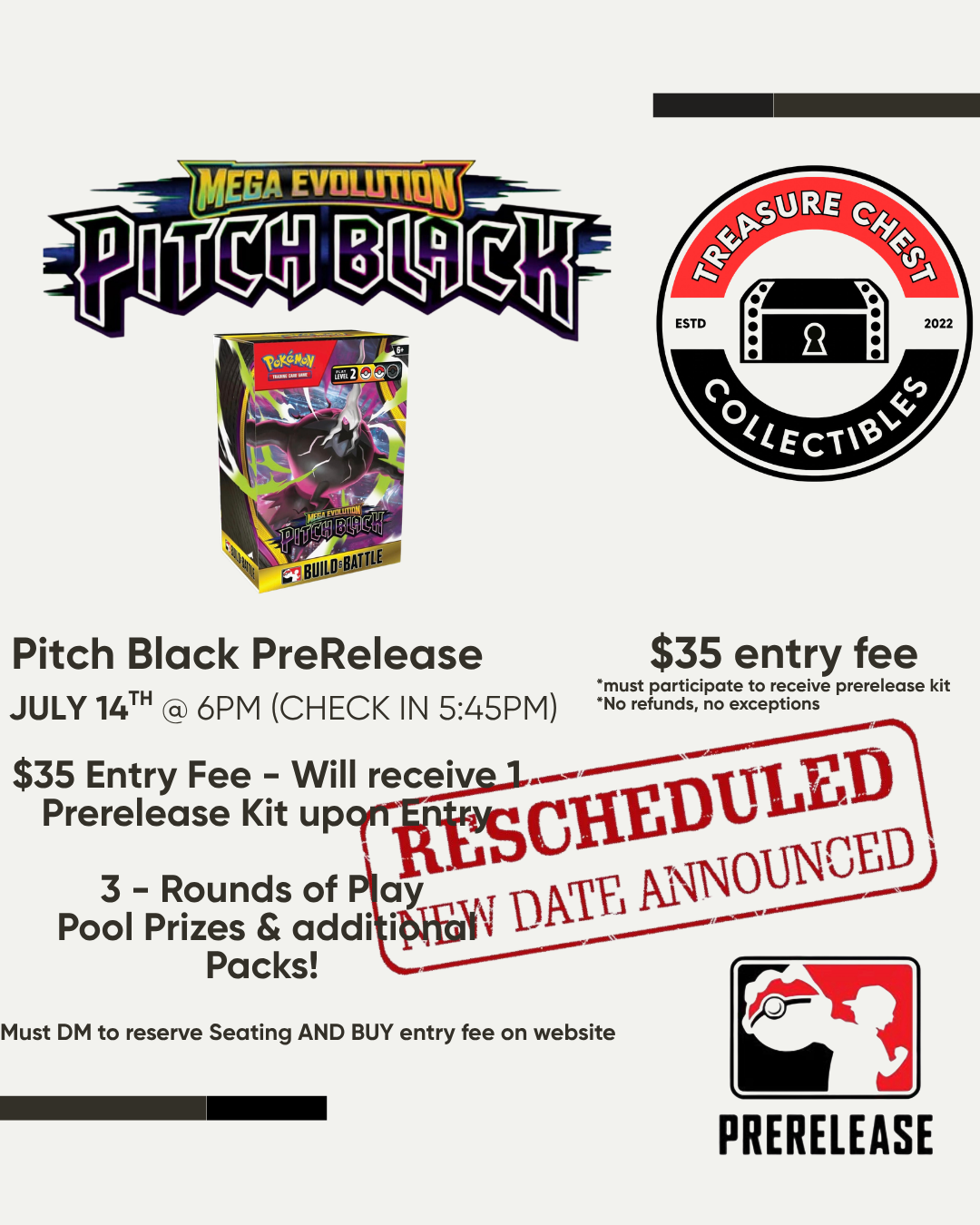 7/14 - 1 spot - Pitch Black Prerelease
