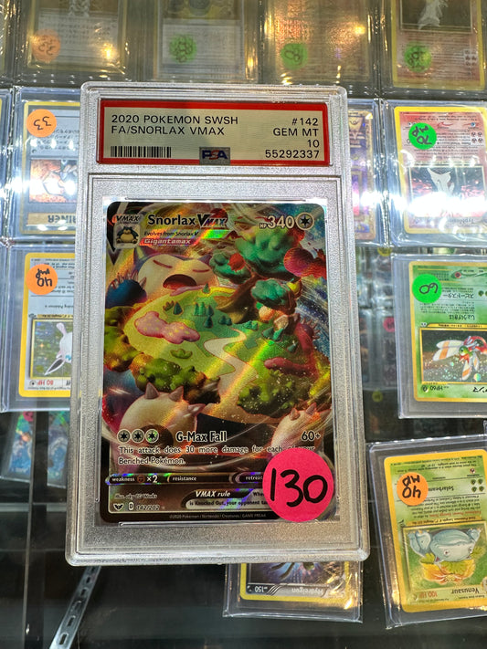 Snorlax Vmax 142 PSA 10
